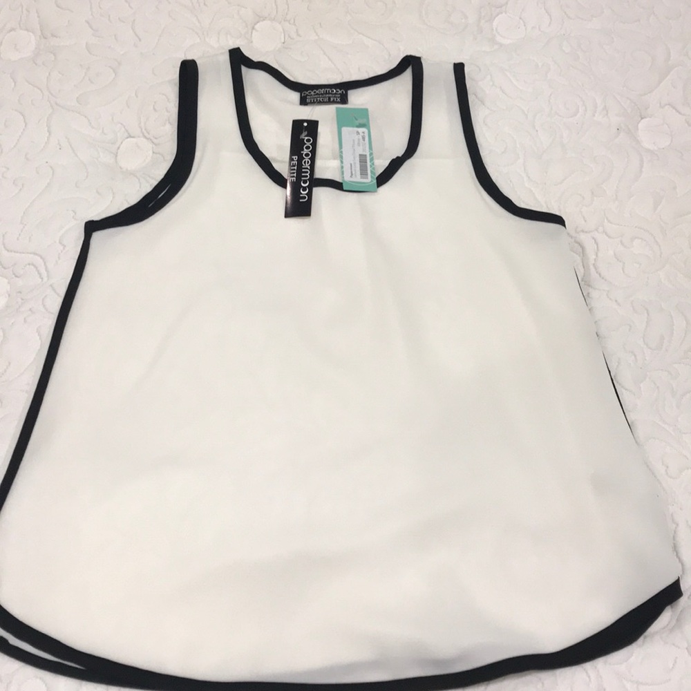 Papermoon (StitchFix) Lemuel Trim detail blouse